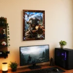 Video Game Metal Poster Wall Decor - TES V: Skyrim Dragonborn - Image 5
