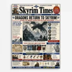 Video Game Metal Poster Wall Decor - TES V: Skyrim - A