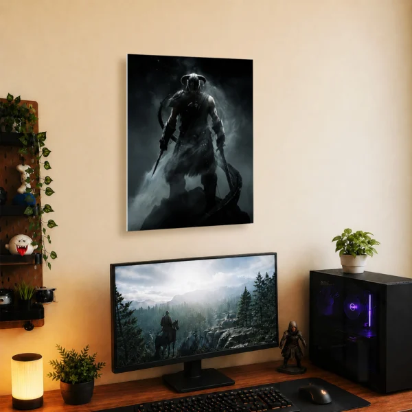 Video Game Metal Poster Wall Decor - TES V: Skyrim Dragonborn - B - Image 5