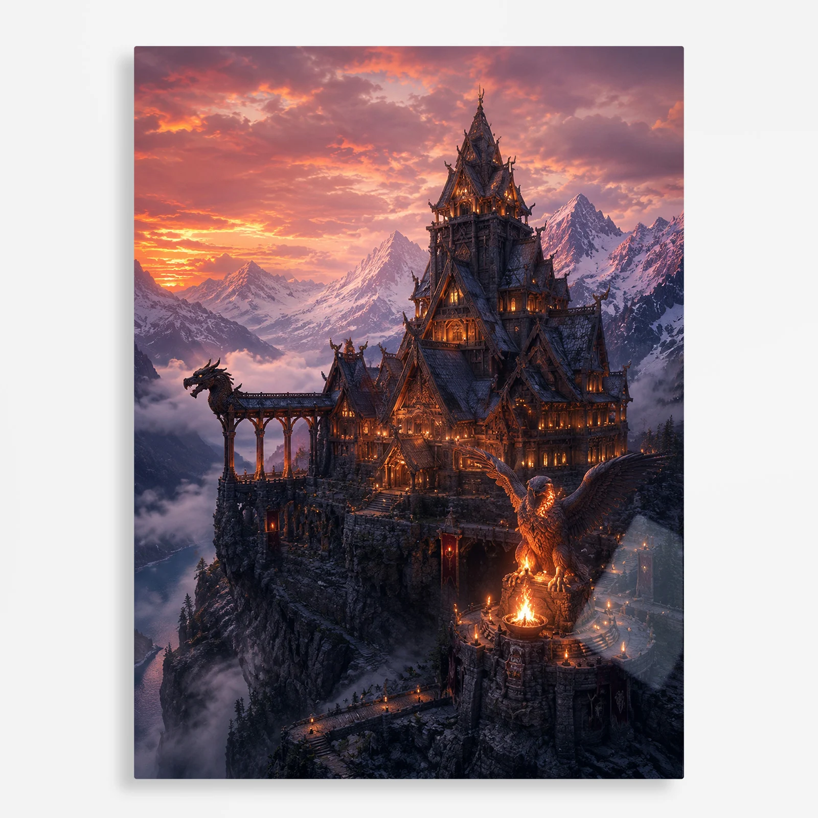 video game metal poster (194) s1 Video Game Metal Poster Wall Decor - TES V: Skyrim - B - Image 1