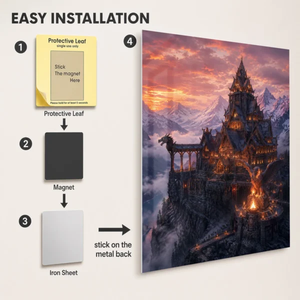 Video Game Metal Poster Wall Decor - TES V: Skyrim - B - Image 2