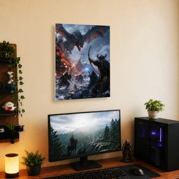 Video Game Metal Poster Wall Decor - TES V: Skyrim - C - Image 5