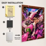 Video Game Metal Poster Wall Decor - Ink Battle Callie - Image 2