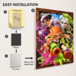 Video Game Metal Poster Wall Decor - Ink Battle - Image 2