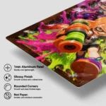 Video Game Metal Poster Wall Decor - Ink Battle - Image 6