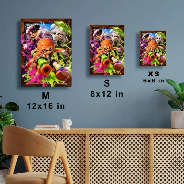 Video Game Metal Poster Wall Decor - Ink Battle - Image 7