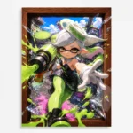 Video Game Metal Poster Wall Decor - Ink Battle Marie