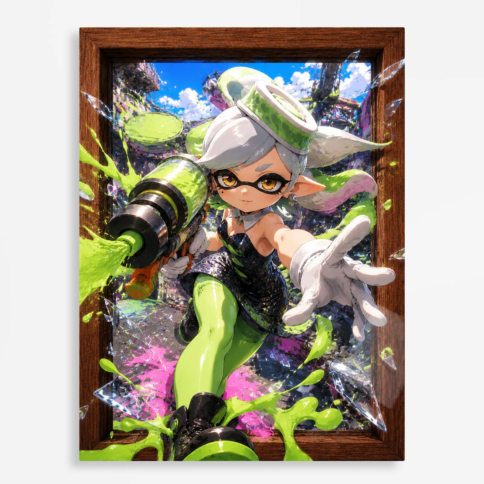 video game metal poster (199) s1 Video Game Metal Poster Wall Decor - Ink Battle Marie - Image 1