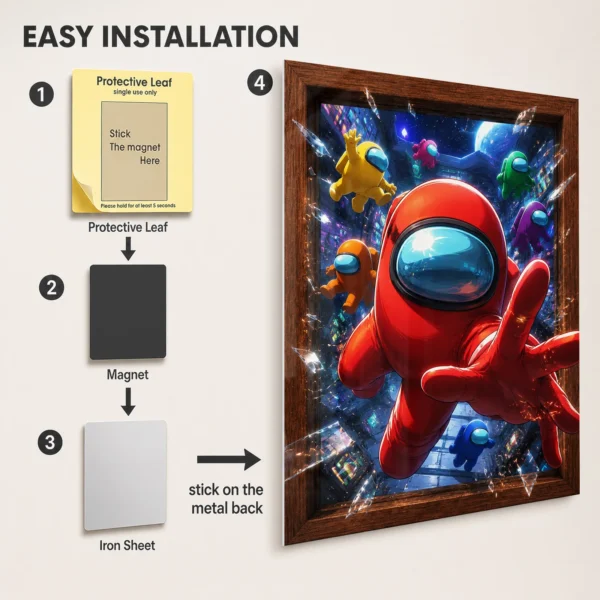 Video Game Metal Poster Wall Decor - AU - A - Image 2