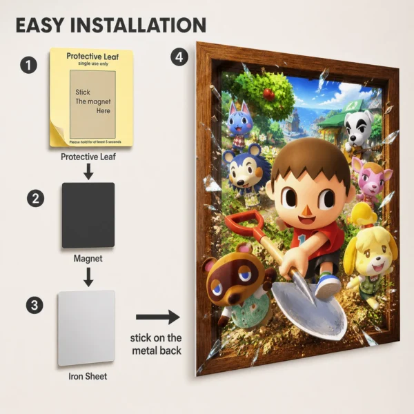Video Game Metal Poster Wall Decor - AC - D - Image 2