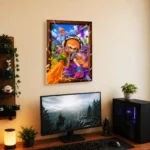 Video Game Metal Poster Wall Decor - Ink Battle Inkling Girl - B - Image 5