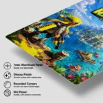 Video Game Metal Poster Wall Decor - Ink Battle - A - Image 6