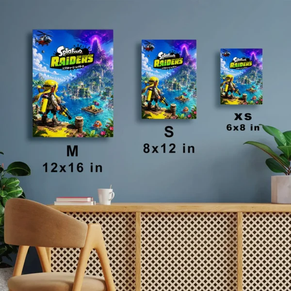 Video Game Metal Poster Wall Decor - Ink Battle - A - Image 7