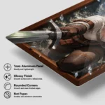 Video Game Metal Poster Wall Decor - TW3 Wild Hunt Ciri - Image 6