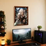 Video Game Metal Poster Wall Decor - TW3 Wild Hunt Ciri - Image 5
