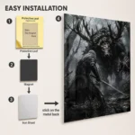 Video Game Metal Poster Wall Decor - TW3 Wild Hunt Geralt of Rivia - Image 2
