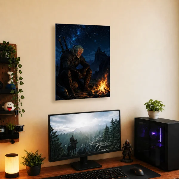 Video Game Metal Poster Wall Decor - TW3 Wild Hunt Geralt of Rivia - A - Image 5