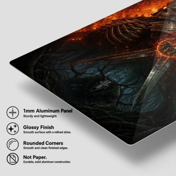 Video Game Metal Poster Wall Decor - TW3 Wild Hunt Geralt of Rivia - B - Image 6