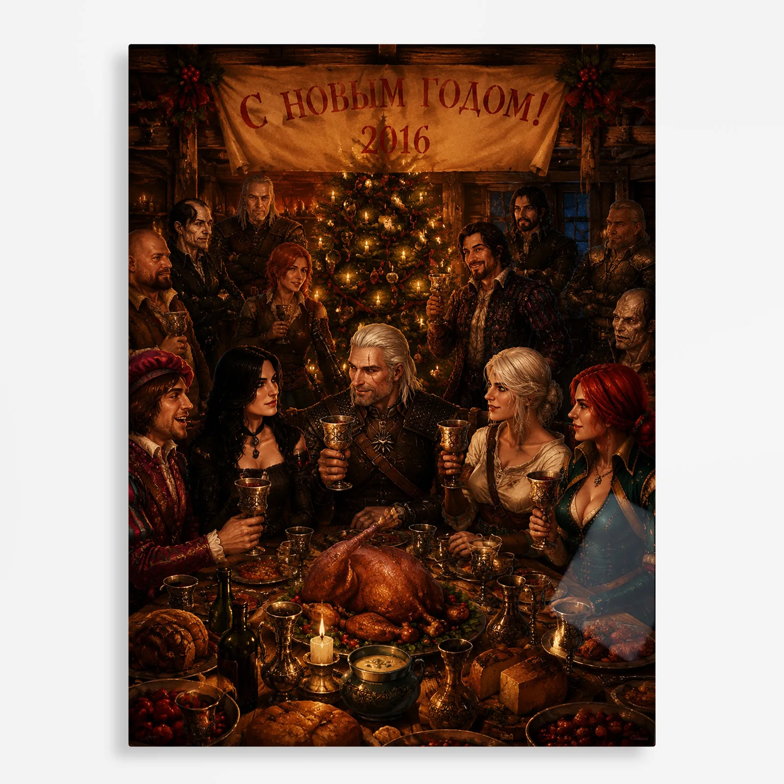 video game metal poster (209) s1 Video Game Metal Poster Wall Decor - TW3 Wild Hunt - Image 1