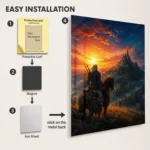 Video Game Metal Poster Wall Decor - TW3 Wild Hunt Geralt of Rivia - C - Image 2