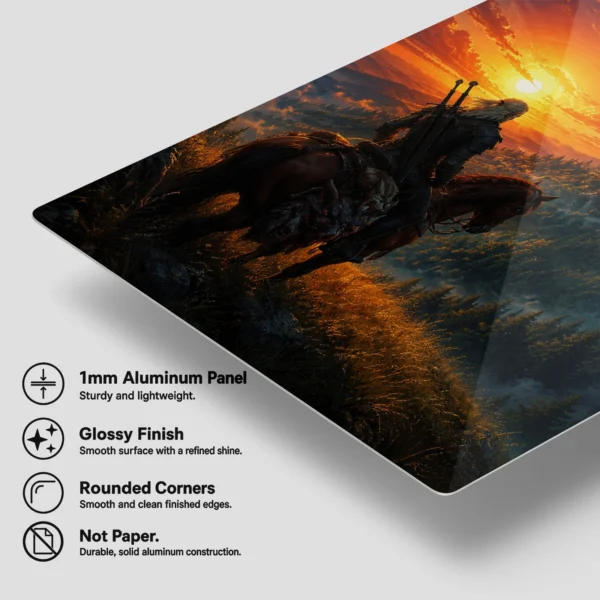 Video Game Metal Poster Wall Decor - TW3 Wild Hunt Geralt of Rivia - C - Image 6