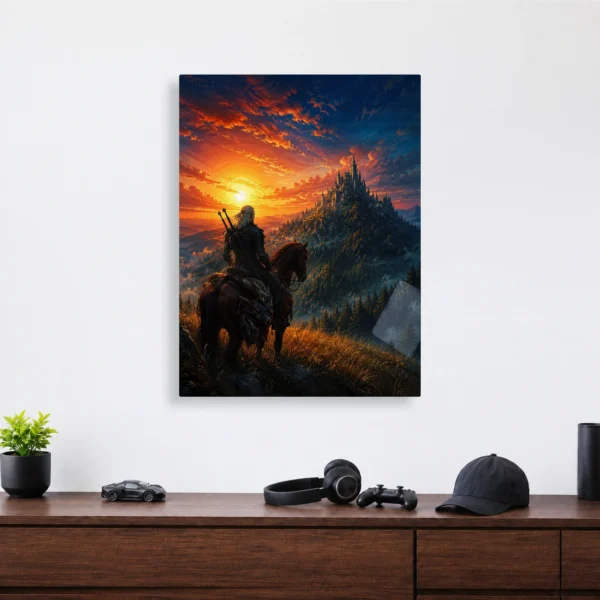 Video Game Metal Poster Wall Decor - TW3 Wild Hunt Geralt of Rivia - C - Image 4