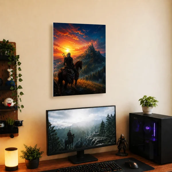Video Game Metal Poster Wall Decor - TW3 Wild Hunt Geralt of Rivia - C - Image 5