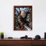 Video Game Metal Poster Wall Decor - TW3 Wild Hunt Geralt of Rivia - D - Image 4