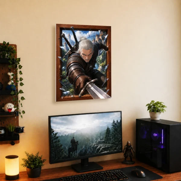 Video Game Metal Poster Wall Decor - TW3 Wild Hunt Geralt of Rivia - D - Image 5