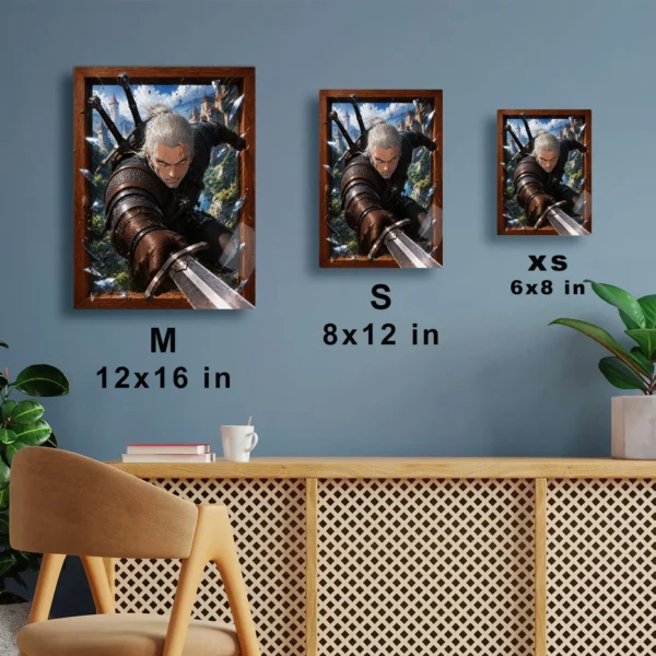 Video Game Metal Poster Wall Decor - TW3 Wild Hunt Geralt of Rivia - D - Image 7
