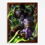 Video Game Metal Poster Wall Decor - WOW Illidan Stormrage