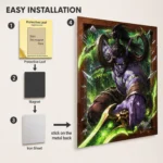 Video Game Metal Poster Wall Decor - WOW Illidan Stormrage - Image 2