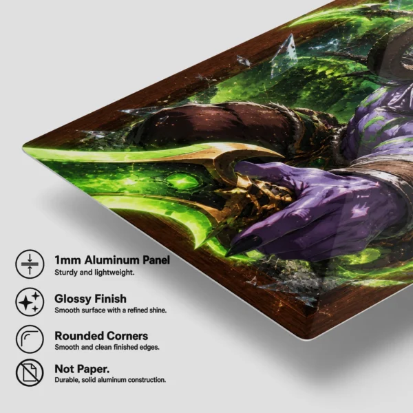 Video Game Metal Poster Wall Decor - WOW Illidan Stormrage - Image 6