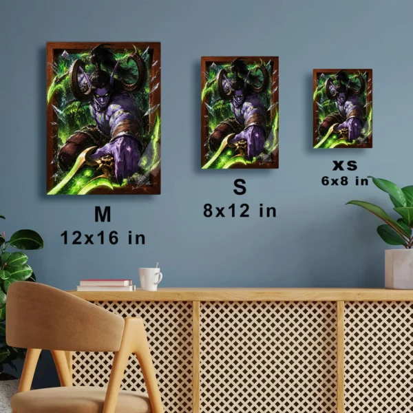 Video Game Metal Poster Wall Decor - WOW Illidan Stormrage - Image 7