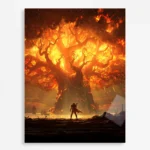 Video Game Metal Poster Wall Decor - WOW