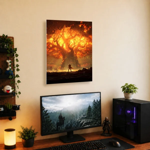 Video Game Metal Poster Wall Decor - WOW - Image 5