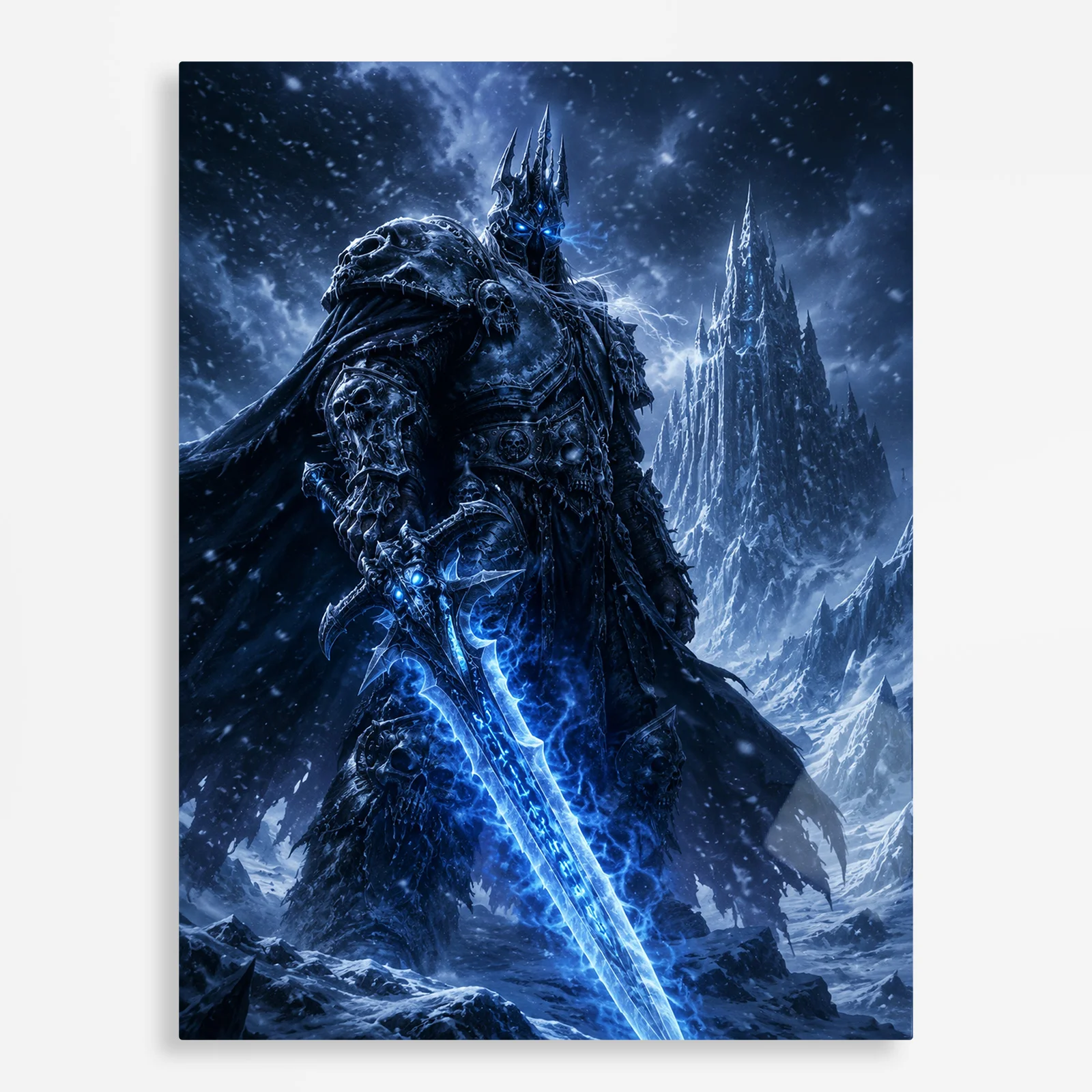 video game metal poster (215) s1 Video Game Metal Poster Wall Decor - WOW The Lich King - Image 1