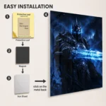 Video Game Metal Poster Wall Decor - WOW The Lich King - A - Image 2