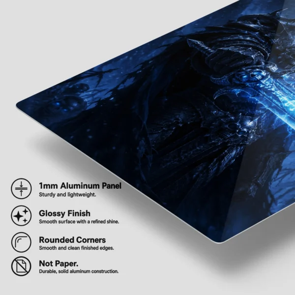 Video Game Metal Poster Wall Decor - WOW The Lich King - A - Image 6