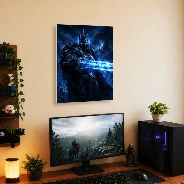 Video Game Metal Poster Wall Decor - WOW The Lich King - A - Image 5