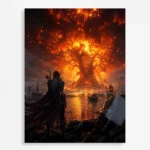 Video Game Metal Poster Wall Decor - WOW - B