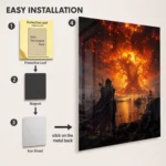 Video Game Metal Poster Wall Decor - WOW - B - Image 2