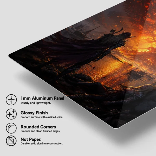 Video Game Metal Poster Wall Decor - WOW - B - Image 6