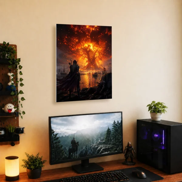 Video Game Metal Poster Wall Decor - WOW - B - Image 5