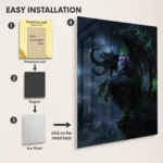 Video Game Metal Poster Wall Decor - WOW Illidan Stormrage - A - Image 2