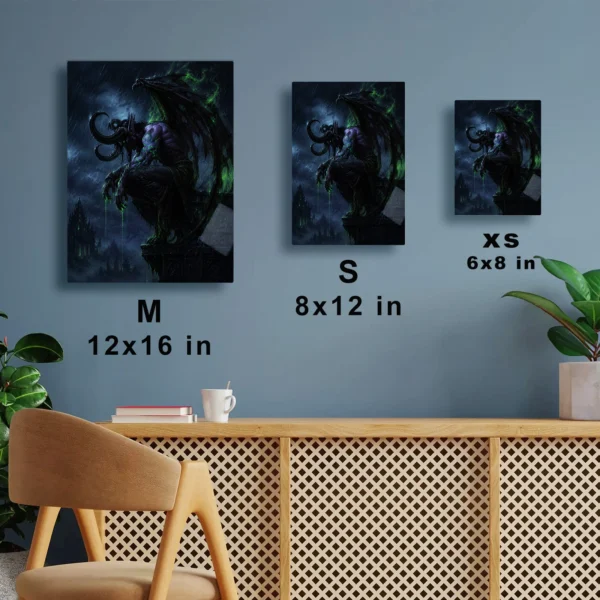 Video Game Metal Poster Wall Decor - WOW Illidan Stormrage - A - Image 7