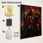 Video Game Metal Poster Wall Decor - WOW Garrosh Hellscream - Image 2