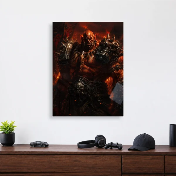 Video Game Metal Poster Wall Decor - WOW Garrosh Hellscream - Image 4