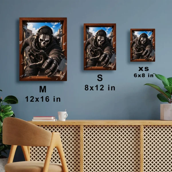 Video Game Metal Poster Wall Decor - COD Ghost - Image 7