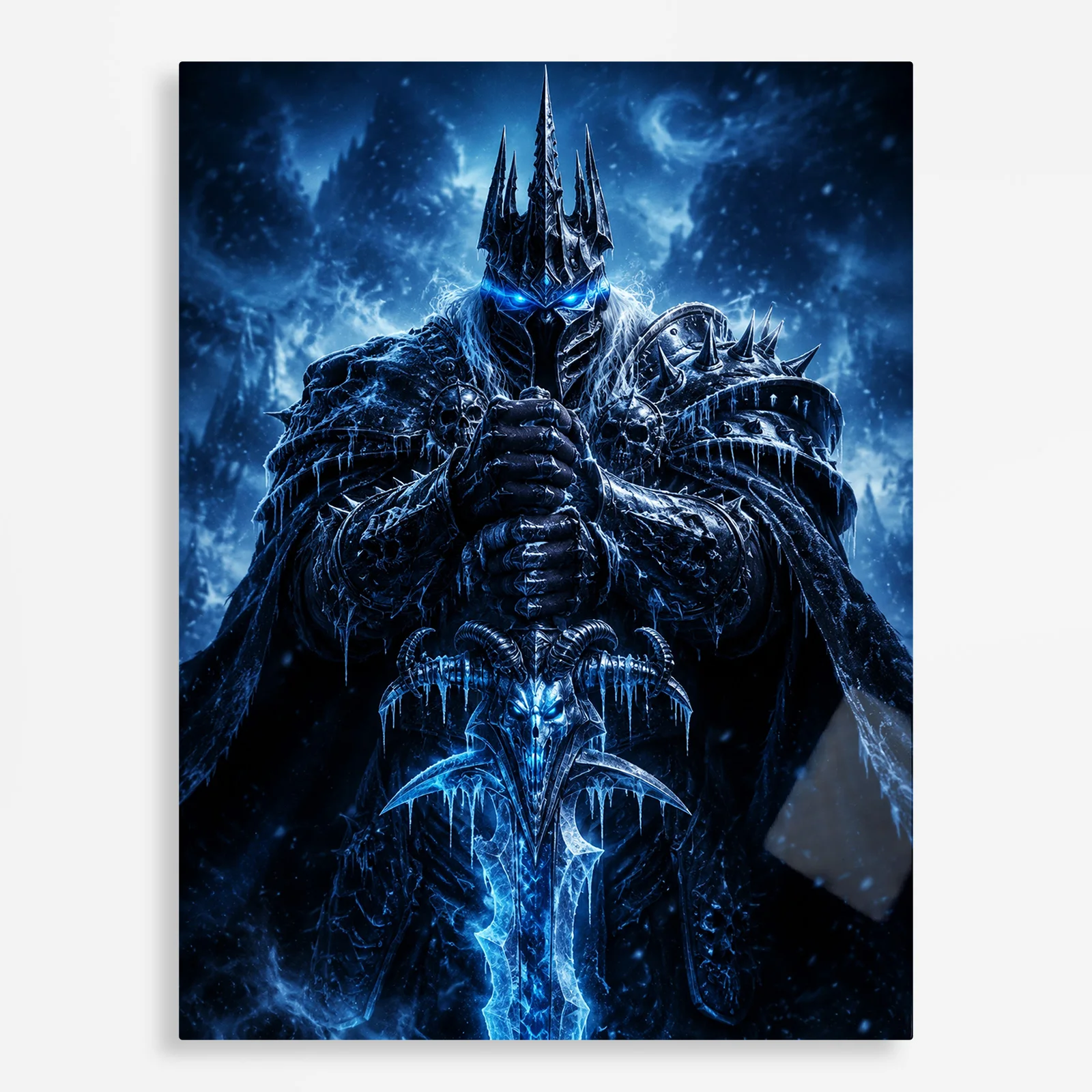 video game metal poster (220) s1 Video Game Metal Poster Wall Decor - WOW The Lich King - B - Image 1